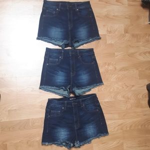 3 Pairs of Denim Shorts